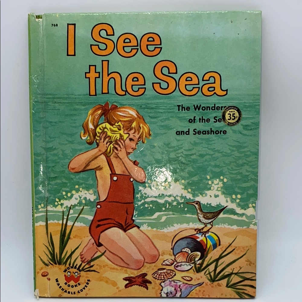 I See the Sea by Ann McGovern Wonder Books Hardcover Picture Book 1961 Vintage